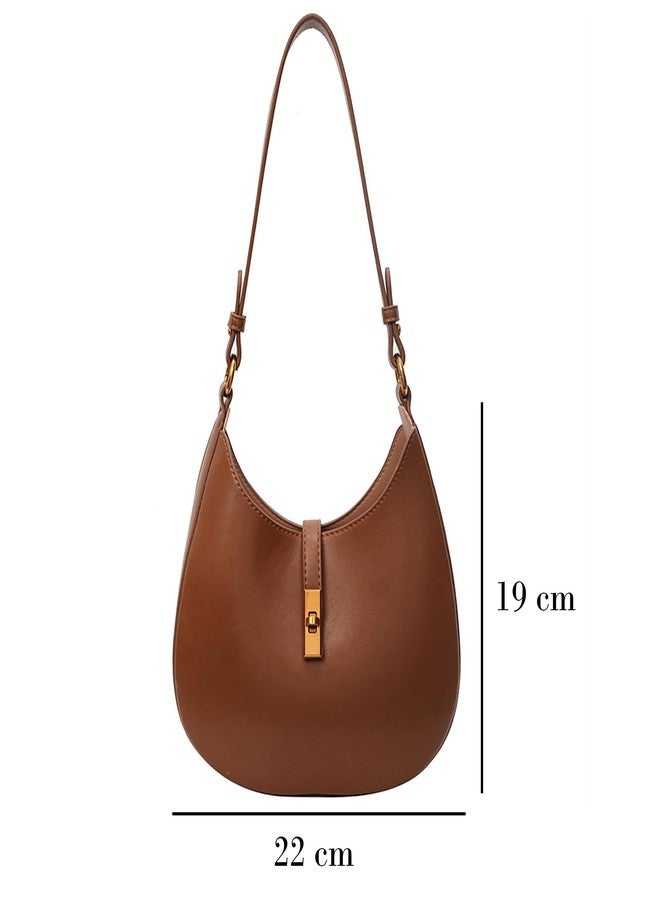 SIBY Saddle Shoulder Bags for Women's (Brown) - Image 2